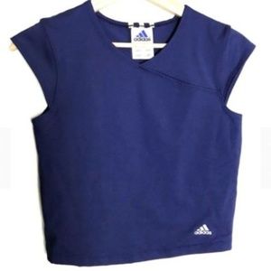 Adidas Women Large Blue Exercise Top
